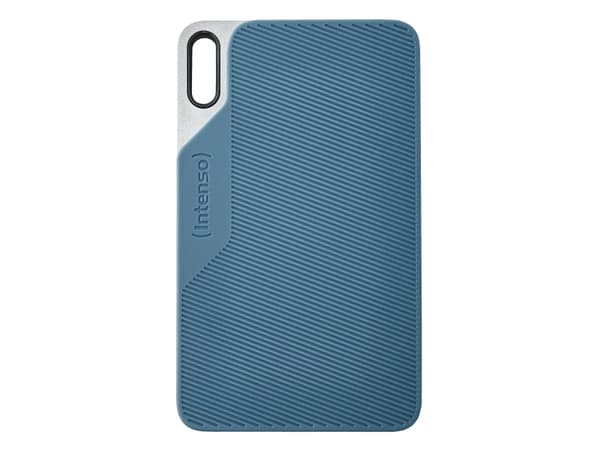 Intenso TX100 - SSD - 250 GB - extern (portabel) - USB 3.2 Gen 1x1 (USB-C kontakt) - gråblå
