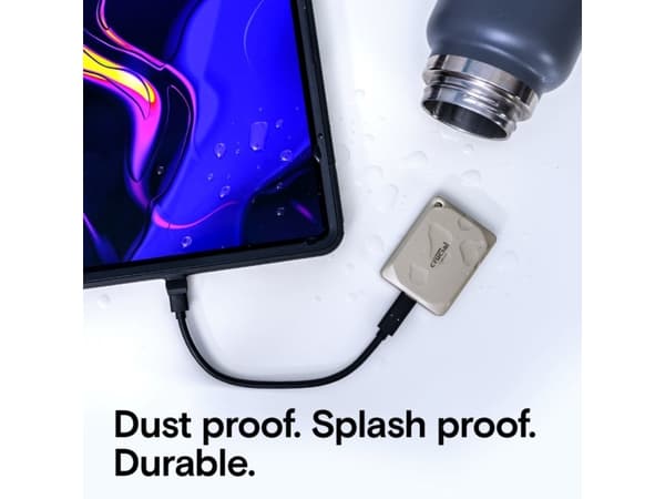 Crucial X9 Pro for Mac - SSD - 1 TB - ekstern (bærbar) - USB 3.2 Gen 2 (USB-C kontakt)
