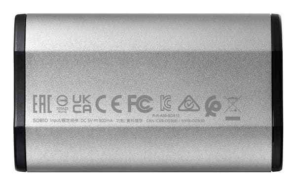 ADATA SD810 - SSD - 2 TB - ekstern (bærbar) - USB 3.2 Gen 2 (USB-C kontakt) - sølvgrå