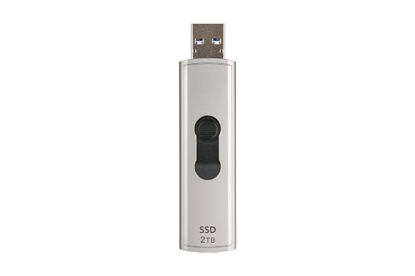 Transcend ESD320A - SSD - krypterat - 1 TB - extern (portabel) - USB 3.2 Gen 2x1 - 256 bitars AES - softad grå