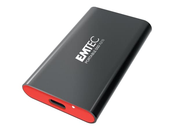 EMTEC X210 - SSD - 1 TB - ulkoinen (kannettava) - USB 3.2 Gen 2 (USB-C-pistokeliitäntä)