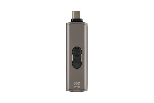 Transcend ESD330C - SSD - krypterat - 512 GB - extern (portabel) - USB (USB-C kontakt) - 256 bitars AES - mörkt gråbrun