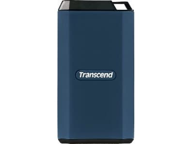 Transcend ESD410C - SSD - salattu - 4 TB - ulkoinen (kannettava) - USB (USB-C-liitin) - 256-bittinen AES - tummansininen
