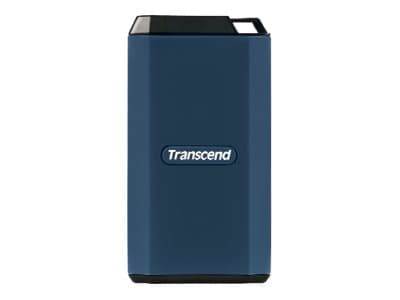 Transcend ESD410C - SSD - kryptert - 4 TB - ekstern (bærbar) - USB (USB-C kontakt) - 256-bit AES - mørk blå