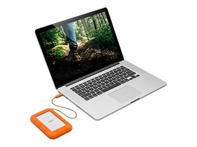 LaCie Rugged USB-C - Harddisk - 1 TB - ekstern (bærbar) - USB 3.1 Gen 1 (USB-C kontakt)