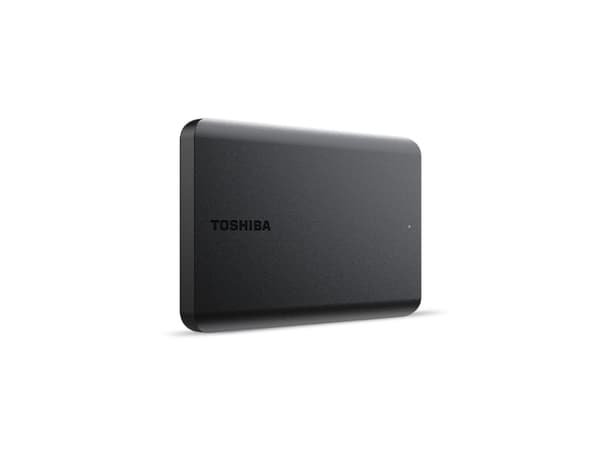 Toshiba Canvio Basics - Hårddisk - 1 TB - extern (bärbar) - 2,5" - USB 3.2 Gen 1 / USB 2.0 - matt svart