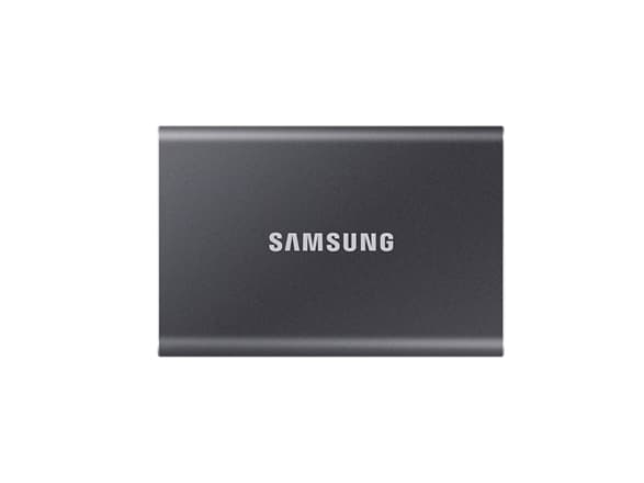 Samsung T7 MU-PC4T0T - SSD - krypterat - 4 TB - extern (portabel) - USB 3.2 Gen 2 (USB-C kontakt) - 256 bitars AES - grå