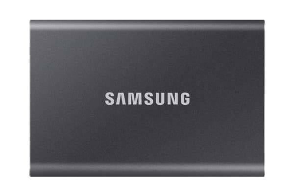 Samsung T7 MU-PC4T0T - SSD - krypterat - 4 TB - extern (portabel) - USB 3.2 Gen 2 (USB-C kontakt) - 256 bitars AES - grå