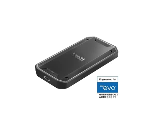 SanDisk Professional PRO-G40 - SSD - 1 TB - extern (portabel) - USB 3.2 Gen 2 / Thunderbolt 3 (USB-C kontakt) - svart