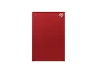 Seagate One Touch HDD STKB1000403 - Hårddisk - 1 TB - extern (bärbar) - USB 3.2 Gen 1 - röd - med 2 år Seagate Rescue Data Recovery