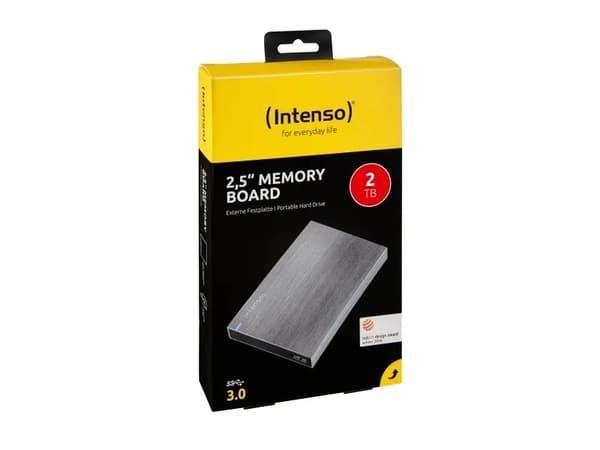 Intenso Memory Case - Hårddisk - 5 TB - extern (bärbar) - 2,5" - USB 3.0 - 5400 rpm - buffert: 8 MB - svart