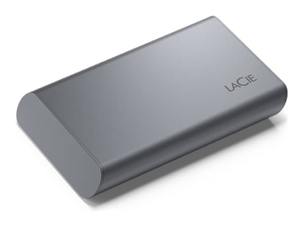 LaCie Mobile Secure STKH500800 - SSD - High Performance - krypterat - 500 GB - extern (portabel) - USB 3.2 Gen 2 (USB-C kontakt) - 256 bitars AES - r