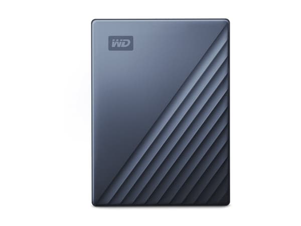 WD My Passport for Mac WDBEJA0060BBL - Harddisk - kryptert - 6 TB - ekstern (bærbar) - USB 3.2 Gen 1 (USB-C kontakt) - 256-bit AES - blå
