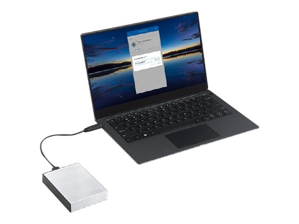 Seagate One Touch STKZ5000401 - Harddisk - 5 TB - ekstern (bærbar) - USB 3.0 - sølv - med Seagate Rescue Data Recovery