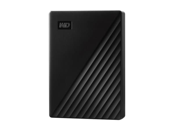 WD My Passport WDBR9S0060BBK - Harddisk - kryptert - 6 TB - ekstern (bærbar) - USB 3.2 Gen 1 - 256-bit AES - svart