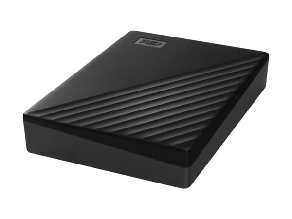 WD My Passport WDBR9S0060BBK - Hårddisk - krypterad - 6 TB - extern (bärbar) - USB 3.2 Gen 1 - 256-bitars AES - svart