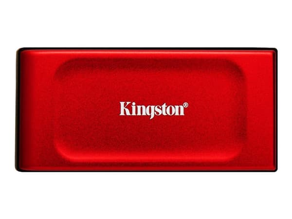 Kingston XS1000 - SSD - 2 TB - ekstern (bærbar) - USB 3.2 Gen 2 (USB-C kontakt) - rød
