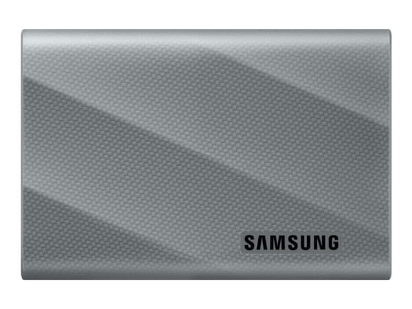 Samsung T9 MU-PK2T0G - SSD - krypterat - 2 TB - extern (portabel) - USB 3.2 Gen 2x2 (USB-C kontakt) - 256 bitars AES - grå