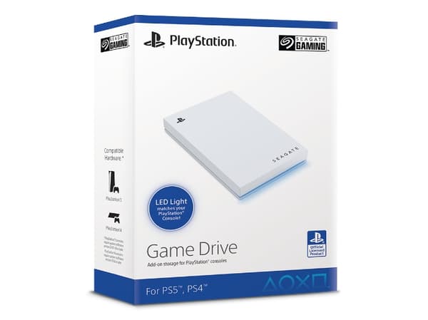 Seagate Game Drive for PlayStation STMH2000200 - SSD - 2 TB - ekstern (bærbar) - USB 3.2 - hvit