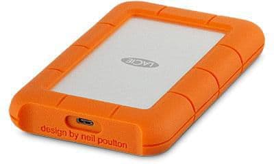 LaCie Rugged USB-C - Harddisk - 2 TB - ekstern (bærbar) - USB 3.1 Gen 1 (USB-C kontakt)