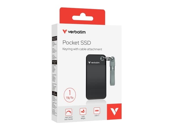 Verbatim Pocket Hard Drive - SSD - 1 TB - ekstern