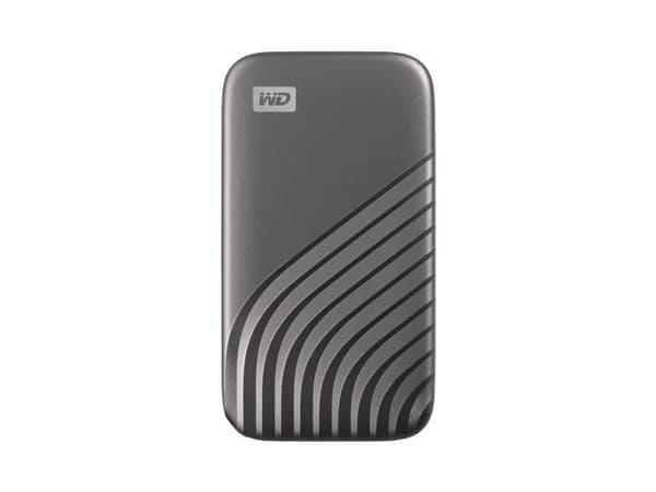 WD My Passport SSD WDBAGF0040BGY - SSD - krypterat - 4 TB - extern (portabel) - USB 3.2 Gen 2 (USB-C kontakt) - 256 bitars AES - grå