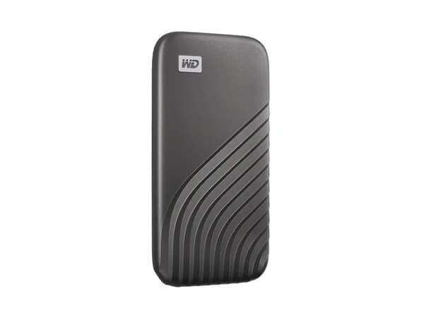 WD My Passport SSD WDBAGF0040BGY - SSD - krypterat - 4 TB - extern (portabel) - USB 3.2 Gen 2 (USB-C kontakt) - 256 bitars AES - grå