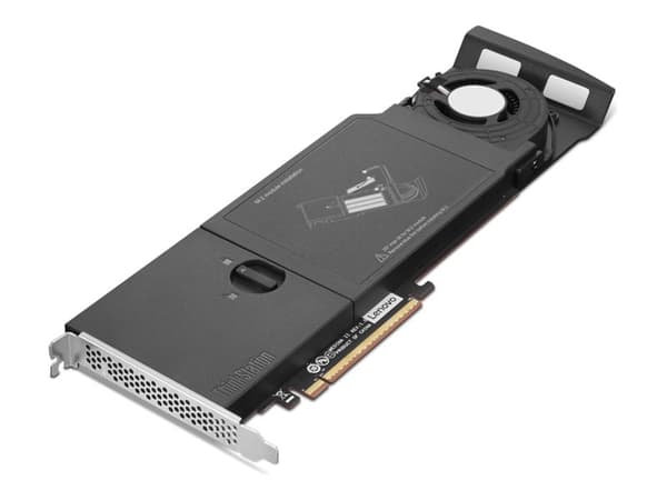Lenovo ThinkStation - Grensesnittsadapter - M.2 - M.2 Card - PCIe 4.0 x16 - for ThinkStation P5 30G9, 30GA; P7 30F2, 30F3; P8 30HH, 30HJ; ThinkStatio