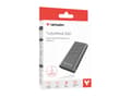 Pikkukuva 1 / 5: Verbatim TurboMetal SSD USB4 1TB, 1 Tt, USB Type-C, USB4 Gen 2x2, 3700 MB/s, 40 Gbit/s, hopea