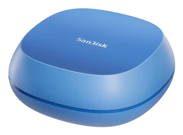 SanDisk Creator Desk Drive - SSD - 4 TB - ekstern (stasjonær) - USB 3.2 Gen 2 (USB-C kontakt) - blå stigning