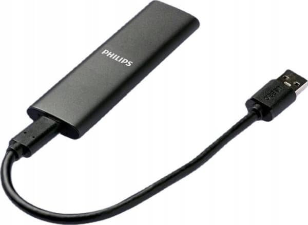 Philips FM02SS030P/00, 2 TB, USB Type-C, 3.2 Gen 1 (3.1 Gen 1), 550 MB/s, Grey