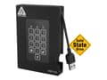 Miniatyrbilde 1 av 5: Apricorn Aegis Padlock Fortress - SSD - kryptert - 256 GB - ekstern (bærbar) - 2.5" - USB 3.0 - FIPS 140-2 Level 2, 256-bit AES-XTS