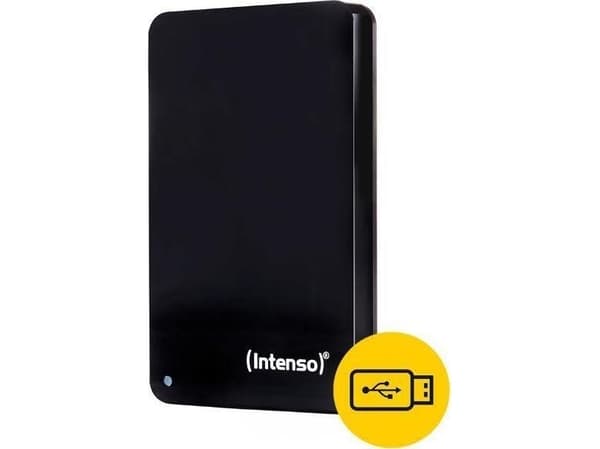 Intenso 6023690, 1 TB, 2.5", 3.2 Gen 1 (3.1 Gen 1), 5400 RPM, Sort