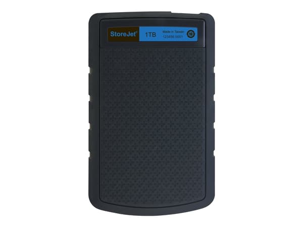 Transcend StoreJet 25H3B - Harddisk - 1 TB - ekstern (bærbar) - 2.5" - USB 3.0