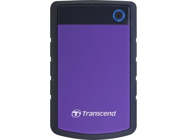Transcend StoreJet 25H3P (USB 3.0), 2TB, 2 TB, 2.5", 3.2 Gen 1 (3.1 Gen 1), 5400 RPM, Sort, Lilla