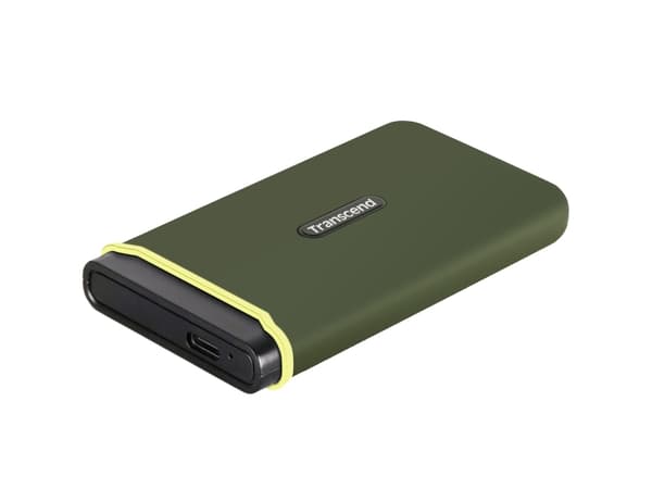 Transcend ESD380C, 2000 GB, A-tyypin USB:stä C-tyypin USB:hen, 3.2 Gen 2 (3.1 Gen 2), 2000 MB/s, Salasanasuojaus, Vihreä