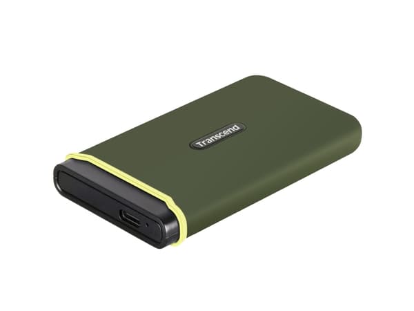 Transcend ESD380C - SSD - 1 TB - extern (portabel) - USB 3.2 Gen 2x2 - militärgrön