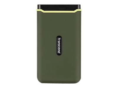 Transcend ESD380C - SSD - 1 TB - extern (portabel) - USB 3.2 Gen 2x2 - militärgrön