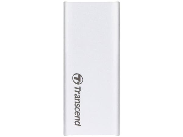 Transcend ESD260C, 250 GB, USB Type-C, 3.2 Gen 2 (3.1 Gen 2), Passordbeskyttelse, Sølv
