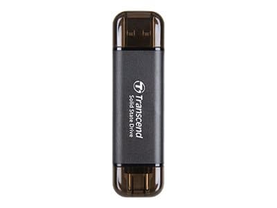 Transcend ESD310 - SSD - 128 GB - ekstern (bærbar) - USB 3.2 Gen 2x1 (USB-C kontakt) - svart