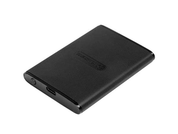 Transcend ESD270C - SSD - 500 GB - extern (portabel) - USB 3.1 Gen 2 - 256 bitars AES - svart