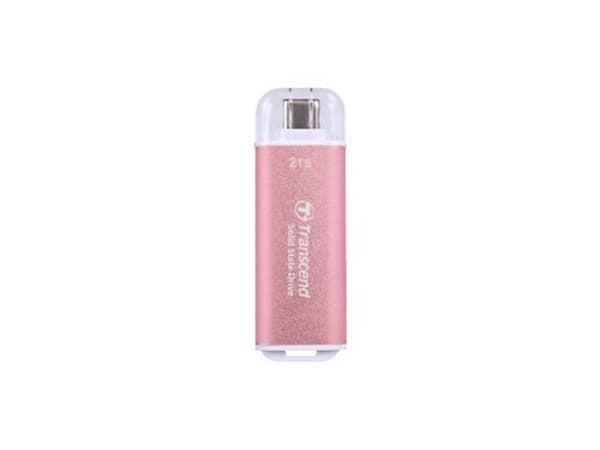 Transcend ESD300, 512 GB, USB Type-C, 3.2 Gen 2 (3.1 Gen 2), 1050 MB/s, 10 Gbit/s, Rosa