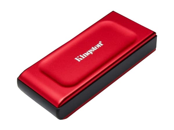 Kingston XS1000 - SSD - 2 TB - ekstern (bærbar) - USB 3.2 Gen 2 (USB-C kontakt) - rød