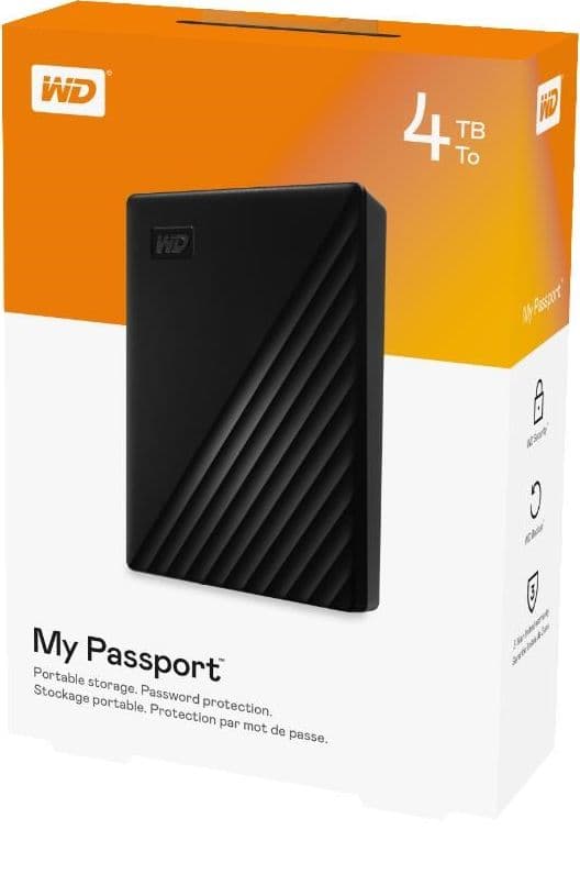 HDD USB3 4TB EXT. 2,5" SVART WDBPKJ0040BBK-WESN WDC