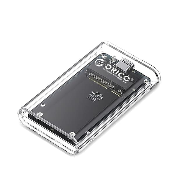 Orico Diskkassett MSATA USB-C 3.2 5Gb/s TC10-MS - Transparent
