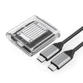 Miniatyrbild 1 av 2: Orico Disk Caddy M.2 NVME USB-C 3.2 - Transparent