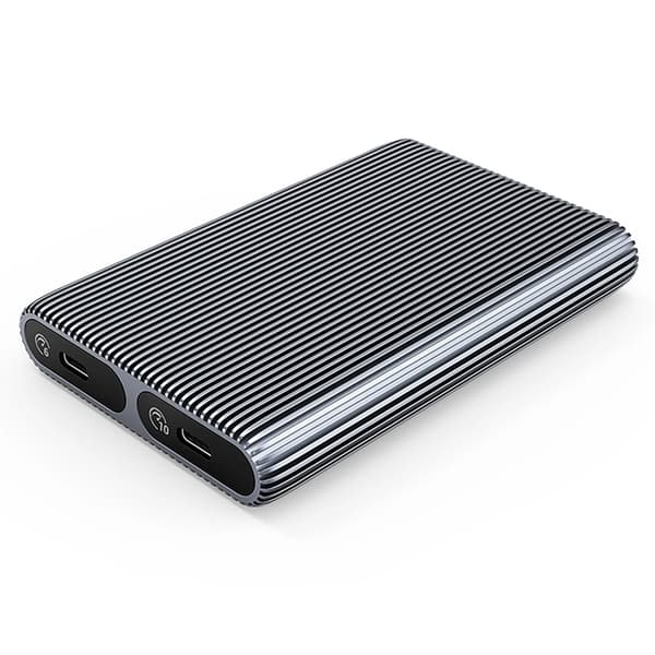 Orico Diskenhet 2xM.2 SATA, NVME USB-C 3.2 6Gbps/10Gbps - Grå