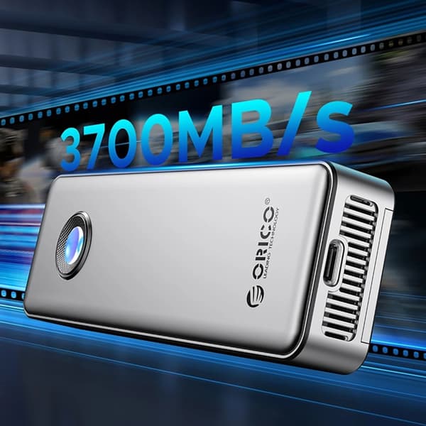 Orico Diskenhet M.2 NVME USB-C 3.2 20Gb/s OUM2-G20 - Silver