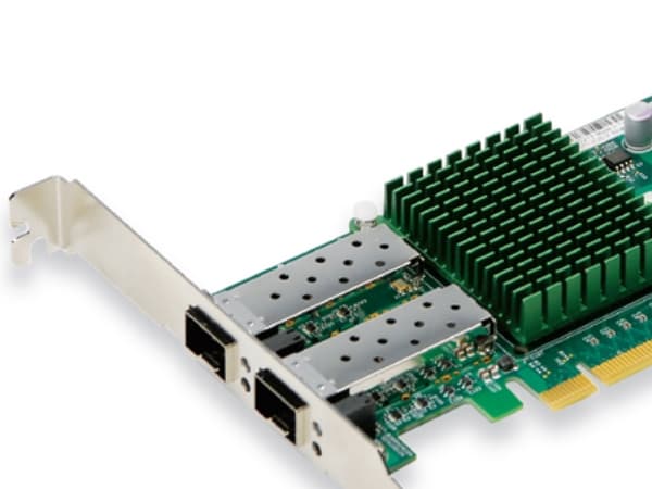 Supermicro AOC-STGN-i2S - Nettverksadapter - PCIe 2.0 x8 lavprofil - 10 GigE - 2 porter - for SuperServer 5086B-TRF