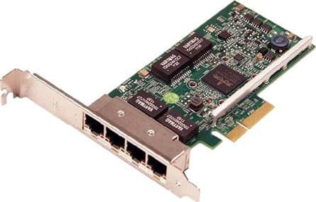 Broadcom 5719 - Nätverksadapter - PCIe låg profil - Gigabit Ethernet x 4 - för PowerEdge R320, R420, R820, VRTX, VRTX M520, VRTX M620; PowerVault DL2